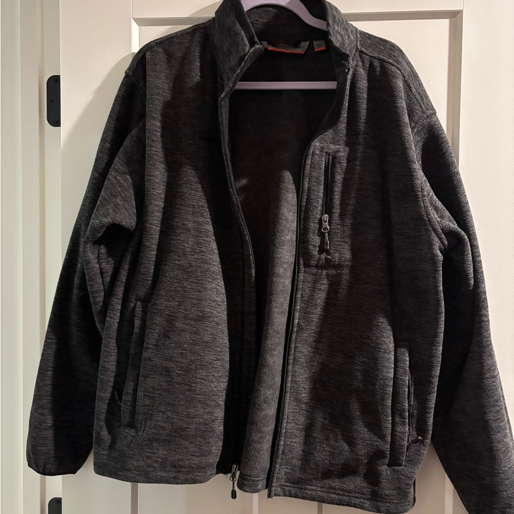 Free Country Men's Charcoal‎ Zip-Up Sweater